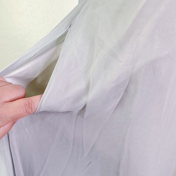 Birdy Grey Moni Convertible Bridesmaid Maxi Gown Dress Dove Gray Large NWT - Picture 6 of 12